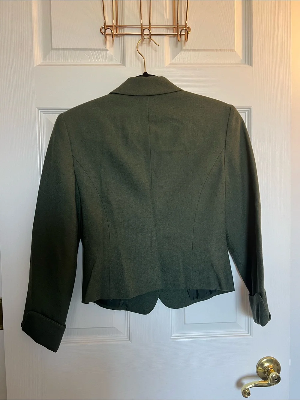 Vintage Christian Dior Green Wool Blazer